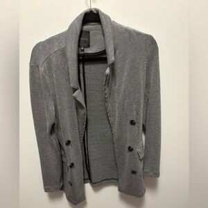 Dynamite Black and Gray Striped Jacket